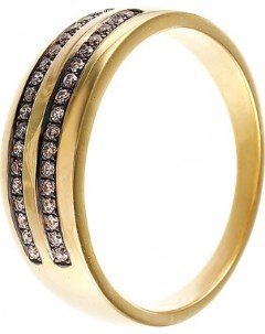 Кольцо с 34 бриллиантами из жёлтого золота Джей ви