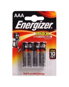 Батарейки MAX E92 ААА 4 шт Energizer