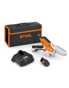 Аккумуляторная цепная пила GTA 26 GA010116918 для обрезки кустов с ЗУ и АКБ Stihl