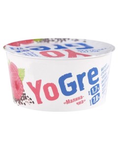 Йогурт Греческий малина чиа 1 7 БЗМЖ 140 г Yogre