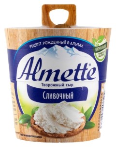 Сыр творожный сливочный 60 БЗМЖ 150 г Almette