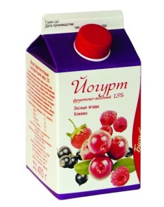 Йогурт питьевой лесные ягоды 1 5 БЗМЖ 470 г Из вологды