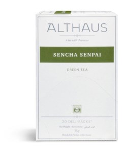 Чай зелёный Sencha Senpai в пакетиках 20x1 75 г Althaus