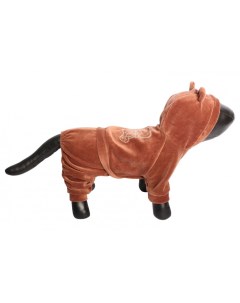 Велюровый комбинезон для миниатюрных собак Bear коричневый 250 г Lion