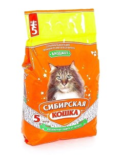 Впитывающий наполнитель Бюджет 8 5 кг Сибирская кошка
