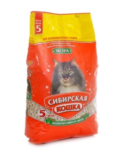 Впитывающий наполнитель для длинношерстных кошек Экстра 2 7 кг Сибирская кошка