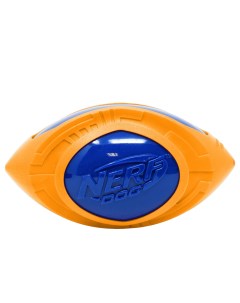 Мяч для регби из термопластичной резины 18 см серия Мегатон синий оранжевый 254 г Nerf