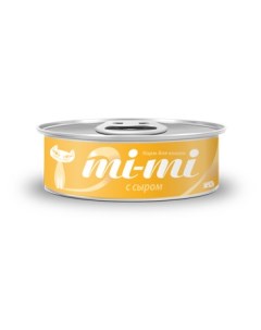 Консервы для кошек и котят с кусочками тунца с сыром в желе 80 г Mi-mi