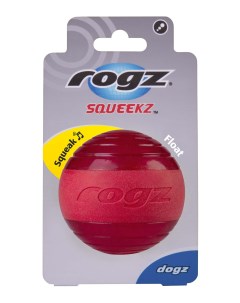 Мяч с пищалкой Squeekz красный O 6 4 см Rogz