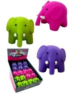 Игрушка для собак Цветные слоники в ассортименте 8 5 см Papillon