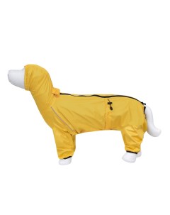 Дождевик комбинезон Аурум с воротом для средних и крупных собак желтый М4 Tappi одежда
