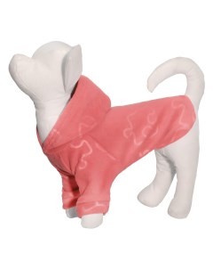 Толстовка для собаки из флиса с принтом Пазлы розовая L Yami-yami одежда