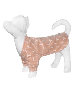 Толстовка для собак с принтом якорь розовая 80 г Yami-yami одежда