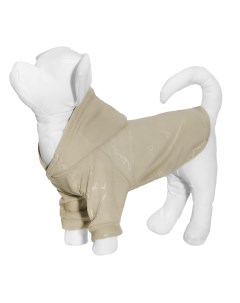 Толстовка для собаки из флиса с принтом Динозавры бежевая XL Yami-yami одежда