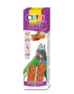 Лакомства для волнистых попугаев и экзотических птиц палочки с лесными ягодами и медом 60 г Cliffi (италия)