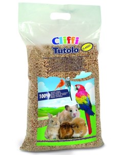 Кукурузный наполнитель для грызунов 100 органик 20 кг Cliffi (италия)