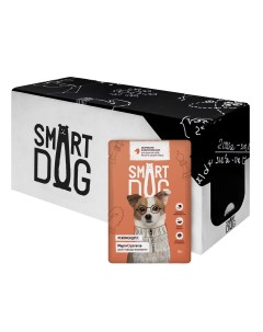 Упаковка 25 шт Паучи для взрослых собак малых и средних пород кусочки утки в аппетитном желе 2 13 кг Smart dog паучи