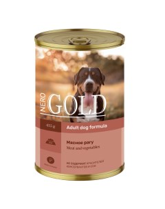 Консервы для собак Мясное рагу 415 г Nero gold консервы