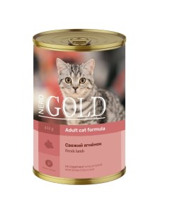 Консервы для кошек Свежий ягненок 415 г Nero gold консервы
