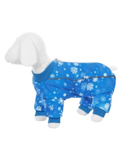 Комбинезон для собак малых пород на меху с рисунком снежинки L Yami-yami одежда