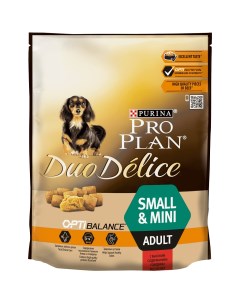 Корм для взрослых собак мелких и карликовых пород с высоким содержанием говядины 2 5 кг Purina pro plan
