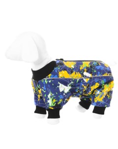 Комбинезон для собак малых пород на флисе с рисунком краски M Yami-yami одежда