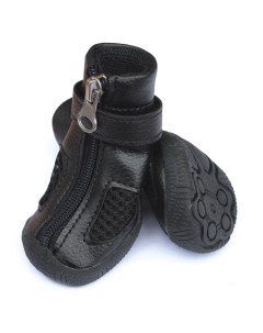 Ботинки для собак черные с молнией L Triol (одежда)