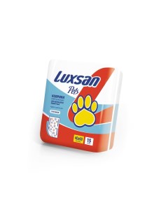 Пеленки для животных 40x60 см 15 шт 100 целлюлоза 540 г Luxsan