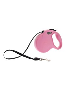 Рулетка ремень для собак розовая M Ferribiella аксессуары