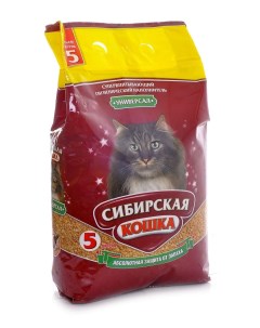 Впитывающий наполнитель Универсал 11 1 кг Сибирская кошка