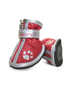 Ботинки для собак красные с лапками XS Triol (одежда)