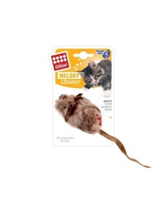 Мышка игрушка со звуковым чипом 9 см 63 г Gigwi