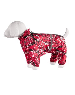 Дождевик для собак малых пород с рисунком пальмы на девочку XL Yami-yami одежда