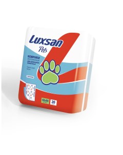 Пеленки для животных 60x90 см 100 целлюлоза 1 64 кг Luxsan
