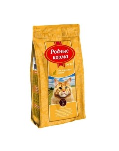 Корм сухой корм для взрослых кошек с курицей 10 кг Родные корма