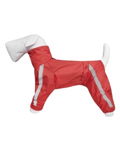 Дождевик для собак Басенджи без подкладки с воротником капюшоном девочка Красный M Tappi одежда