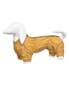 Дождевик для собак горчичный на гладкой подкладке Такса M Yami-yami одежда