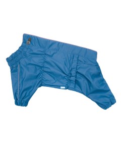 Дождевик для собак голубой на гладкой подкладке Мопс 32 см Yami-yami одежда