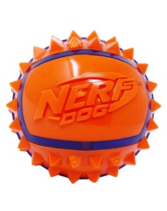 Мяч с шипами из термопластичной резины 6 см синий оранжевый 9 см Nerf