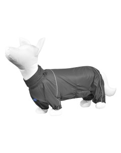 Дождевик для собак тёмно серый Корги на мальчика 50 52см Yami-yami одежда
