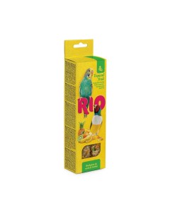 Палочки для волнистых попугайчиков и экзотов с тропическими фруктами 2х40 г 80 г Rio