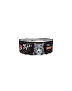 Консервы для кошек GRAIN FREE со вкусом перепёлки 100 г Зоогурман