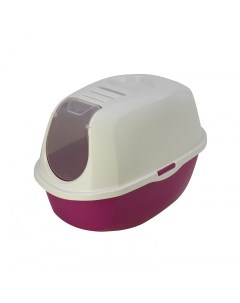 Туалет домик SmartCat с угольным фильтром 54х40х41см ярко розовый 1 2 кг Moderna