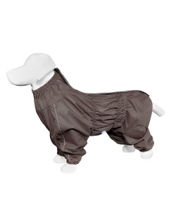 Дождевик для собак коричневый на гладкой подкладке Стаффордширский терьер 52 54 см Yami-yami одежда