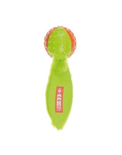 Игрушка для собак мяч пищалка с хвостом зеленая 102 г Mpets