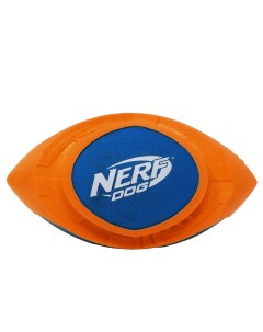 Мяч для регби из вспененной резины и нейлона 18 см серия Мегатон синий оранжевый 263 г Nerf