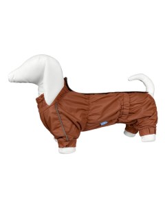 Дождевик для собак медный на гладкой подкладке Такса S Yami-yami одежда
