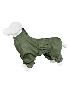 Дождевик для собак хаки на гладкой подкладке Немецкая овчарка 67 69 см Yami-yami одежда