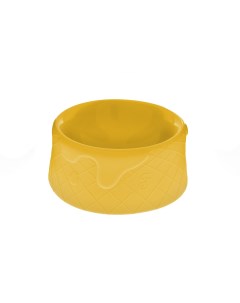 Складная мягкая миска Мороженое желтая 14 5см 100 г Ferribiella аксессуары