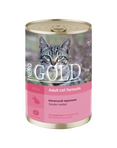 Консервы для кошек Нежный кролик 415 г Nero gold консервы